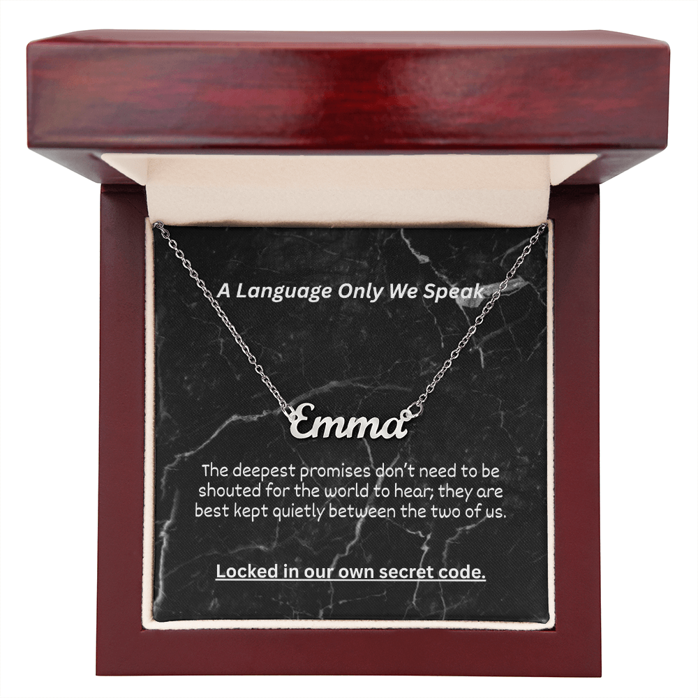 The "Hidden Meaning" Custom Initial Nameplate
