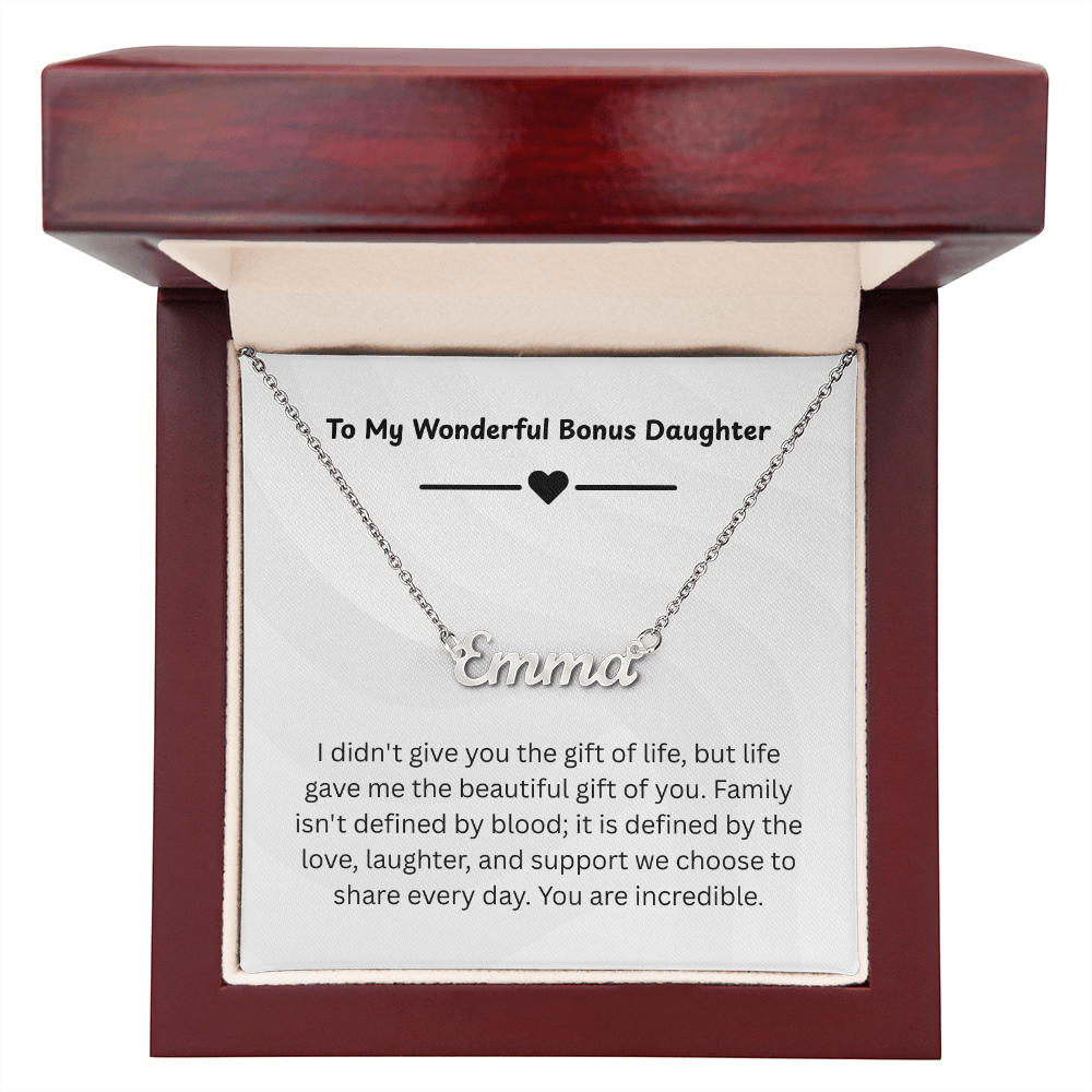 The "Chosen Bond" Bonus Daughter Custom Nameplate