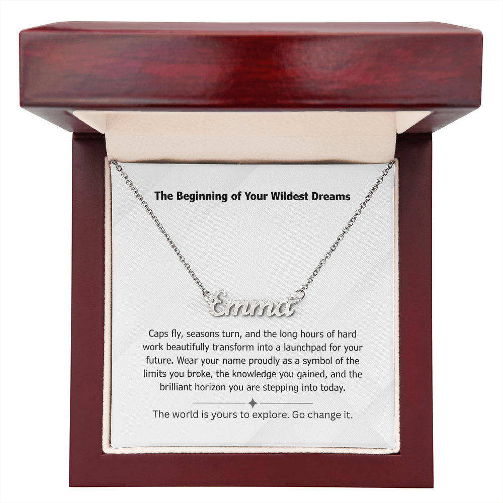 The "Graduation Launchpad" Personalized Nameplate