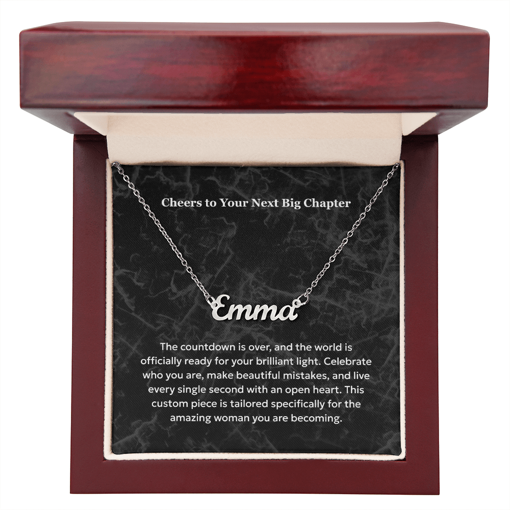The "Sweet 16 Milestone" Custom Name Necklace