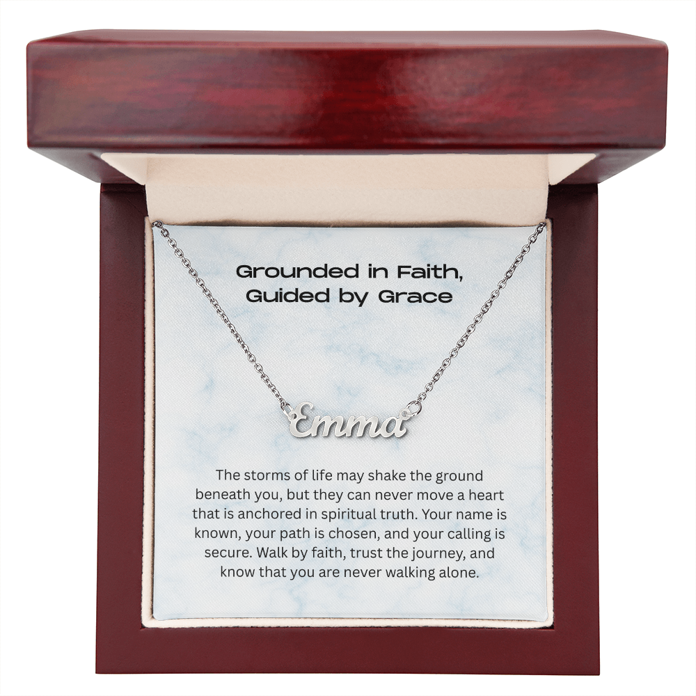 The "Walk by Faith" Personalized Identity Necklace