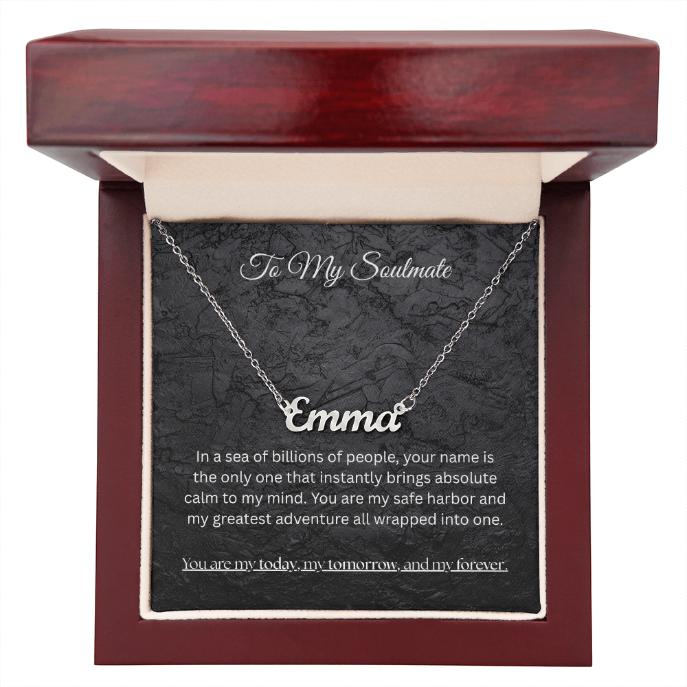The "Eternal Soulmate" Personalized Name Necklace