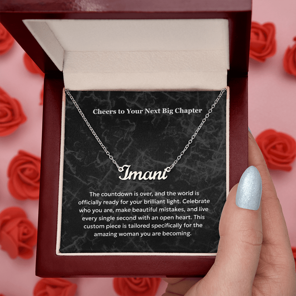 The "Sweet 16 Milestone" Custom Name Necklace