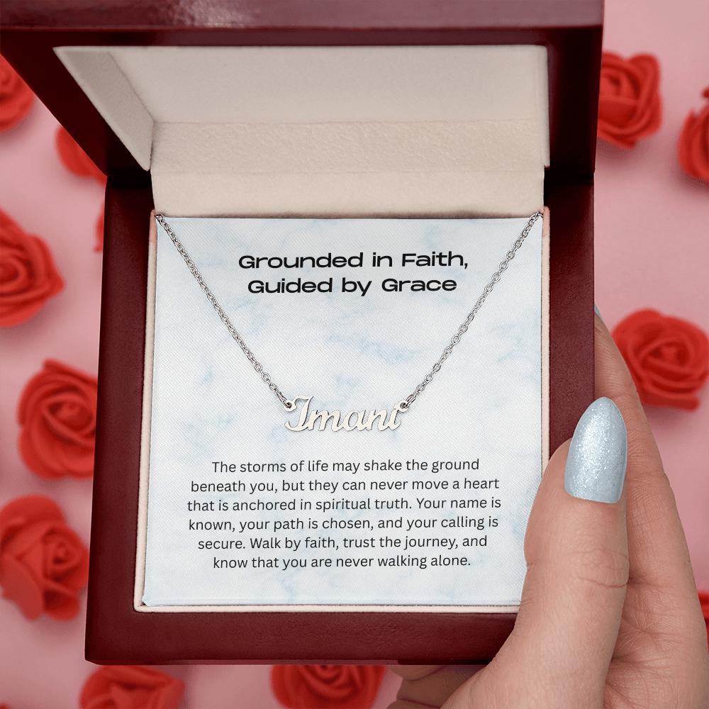 The "Walk by Faith" Personalized Identity Necklace