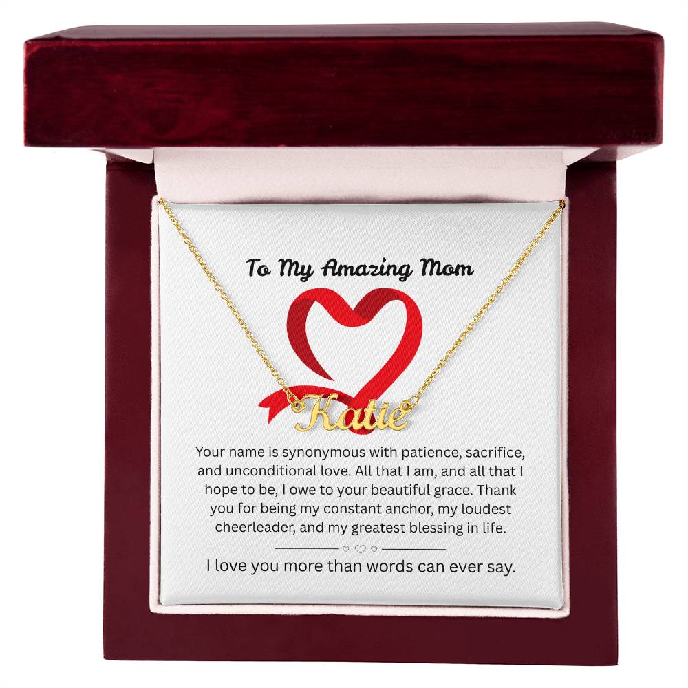 The "Ultimate Thank-You" Mother's Name Necklace