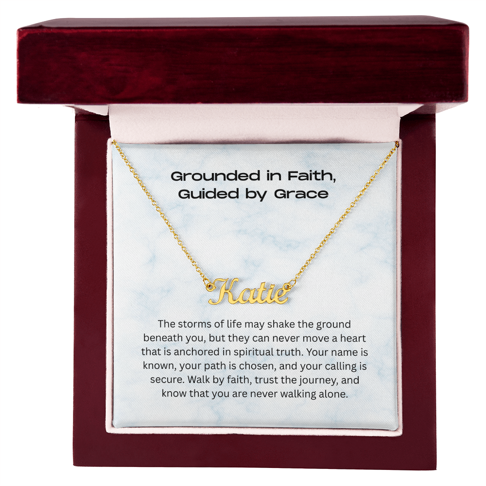 The "Walk by Faith" Personalized Identity Necklace