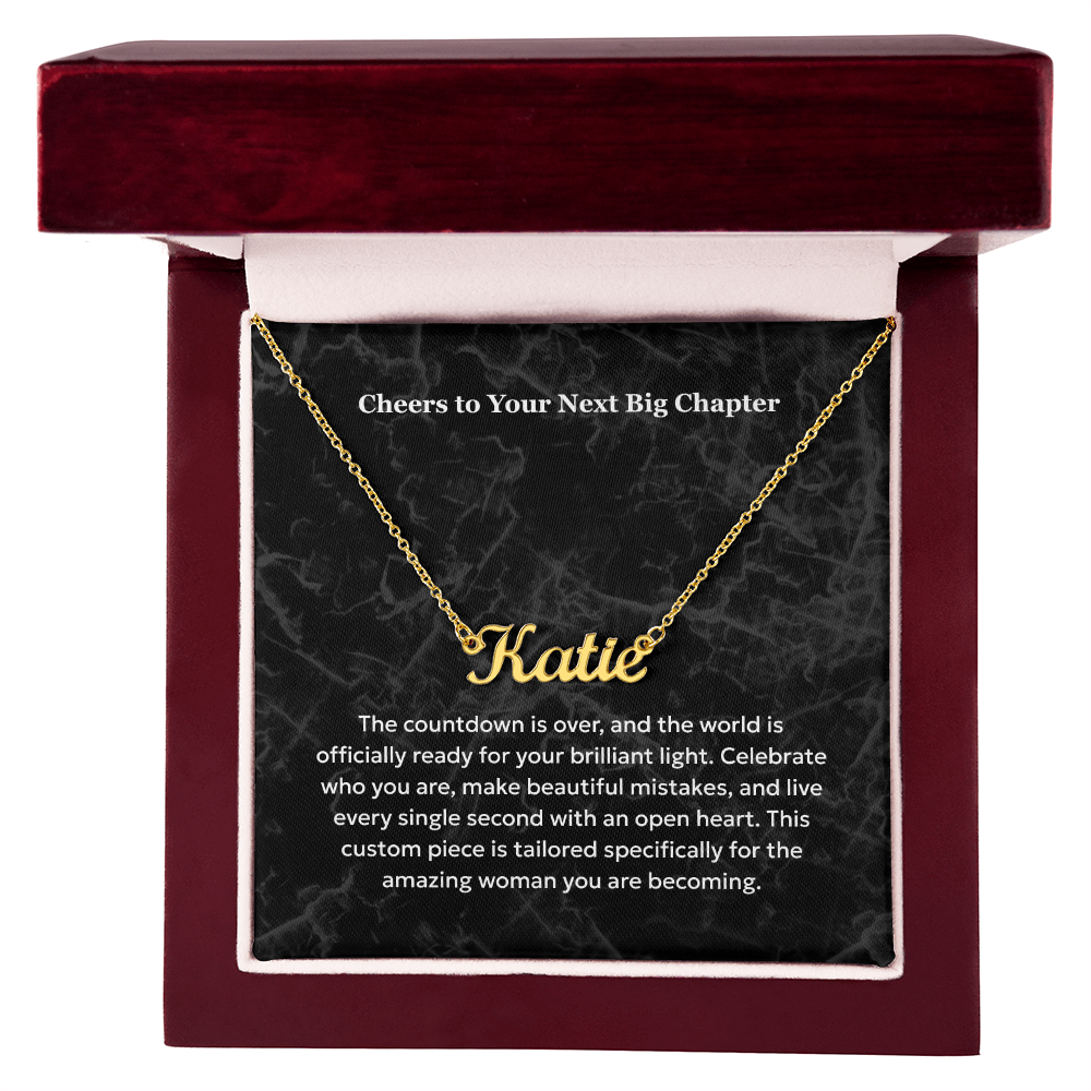 The "Sweet 16 Milestone" Custom Name Necklace