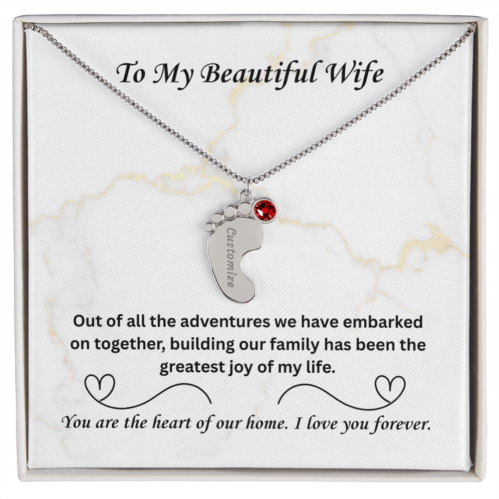 The "Heart of Our Home" Family Necklace for Wife