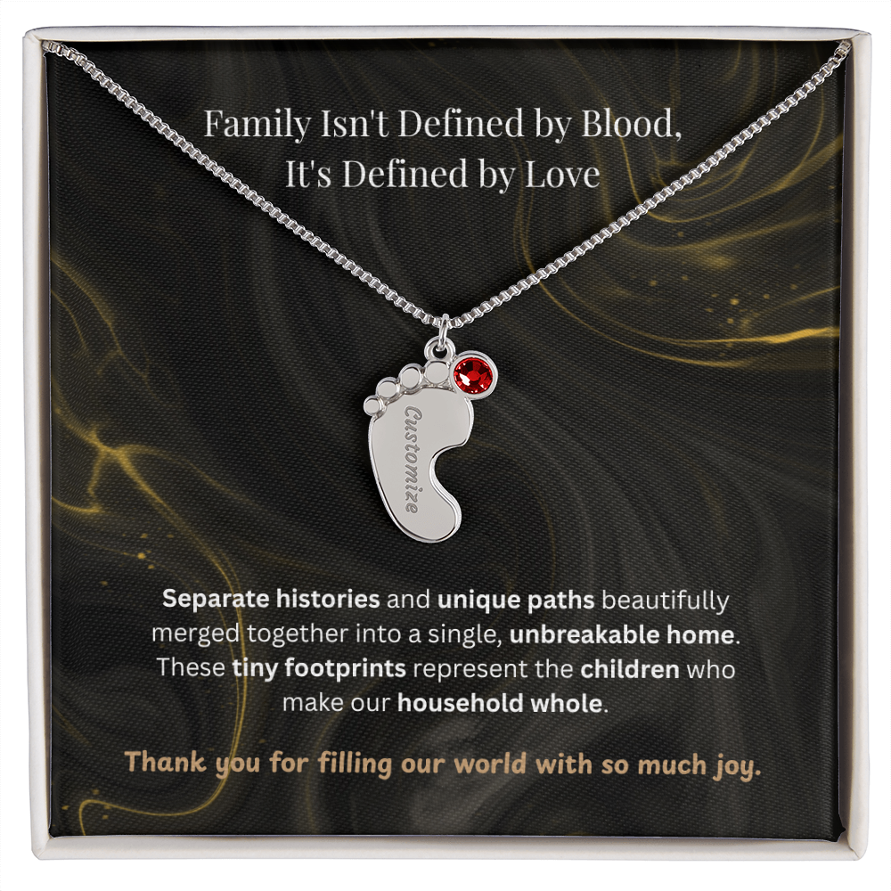The "Blended Circle" Blended Family Birthstone Necklace