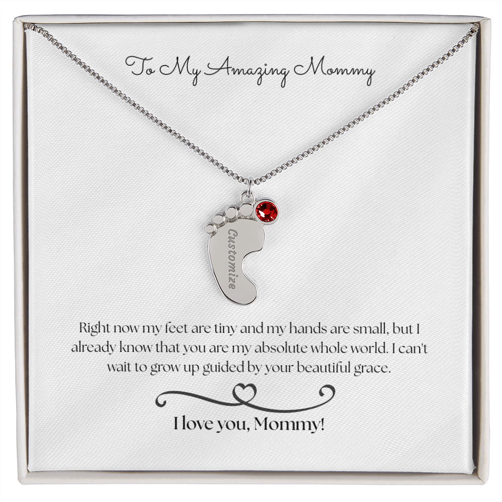 The "From The Baby" Sentimental Birthstone Necklace