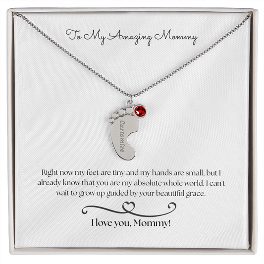 The "From The Baby" Sentimental Birthstone Necklace