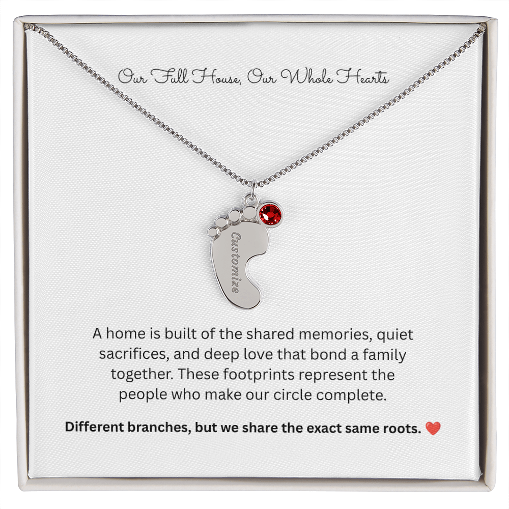 The "Full House" Personalized 4-Child Family Necklace