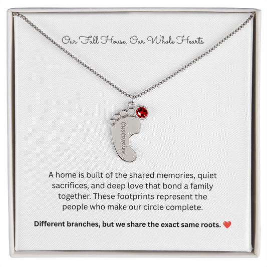 The "Full House" Personalized 4-Child Family Necklace