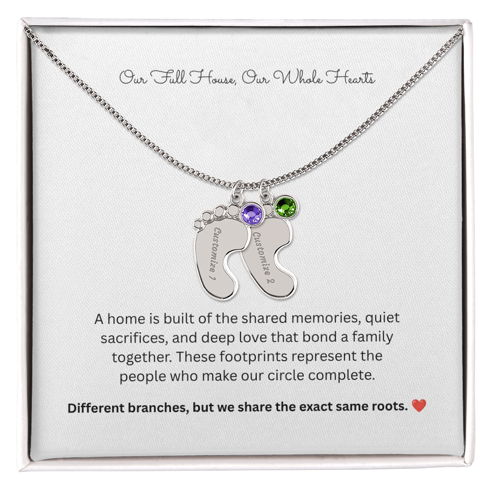 The "Full House" Personalized 4-Child Family Necklace