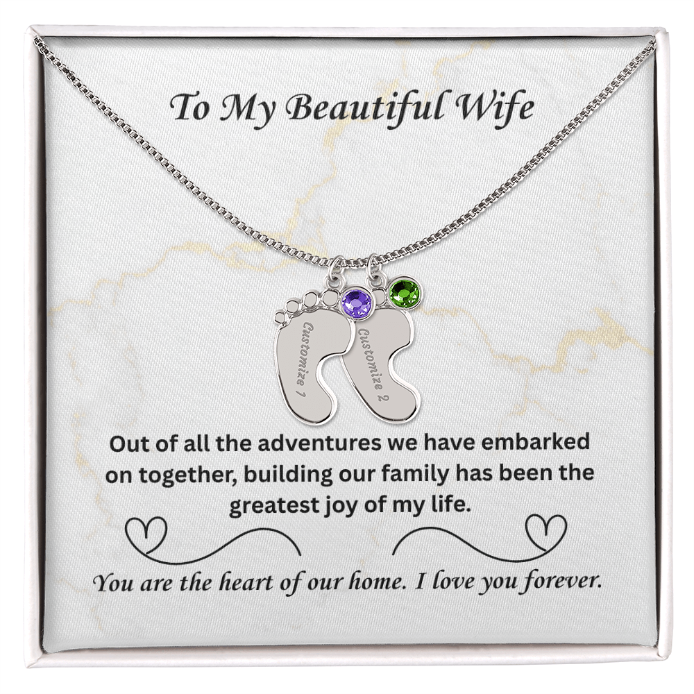 The "Heart of Our Home" Family Necklace for Wife
