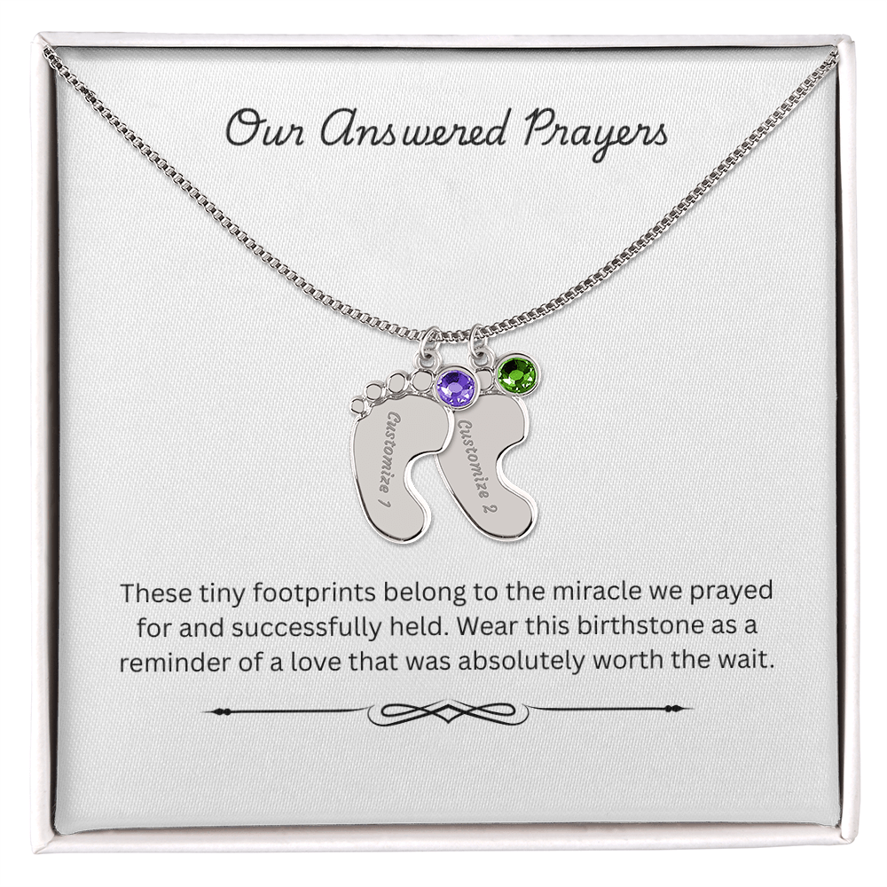 The "Rainbow Blessing" Multi-Child Birthstone Necklace