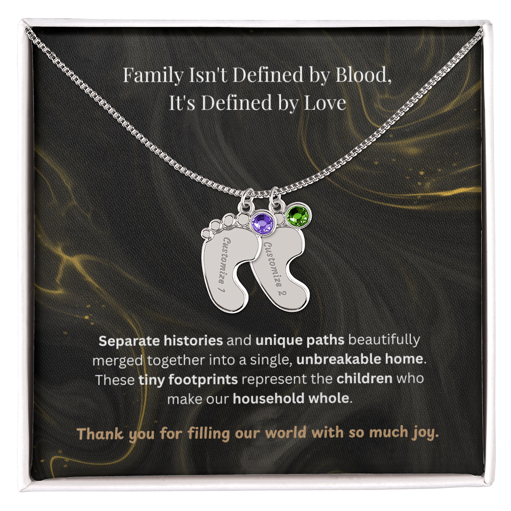 The "Blended Circle" Blended Family Birthstone Necklace