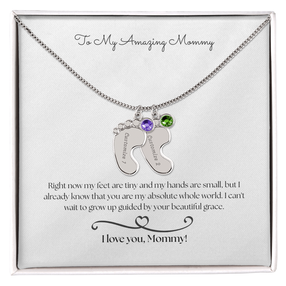 The "From The Baby" Sentimental Birthstone Necklace