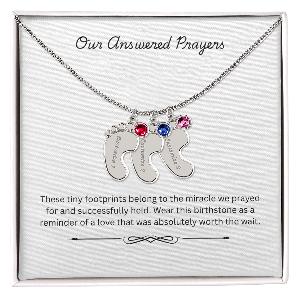 The "Rainbow Blessing" Multi-Child Birthstone Necklace