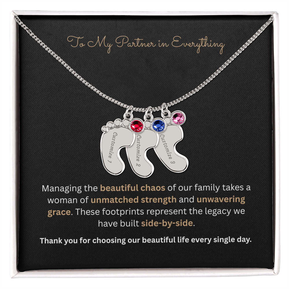The "Four Corners Vow" 4-Child Family Necklace