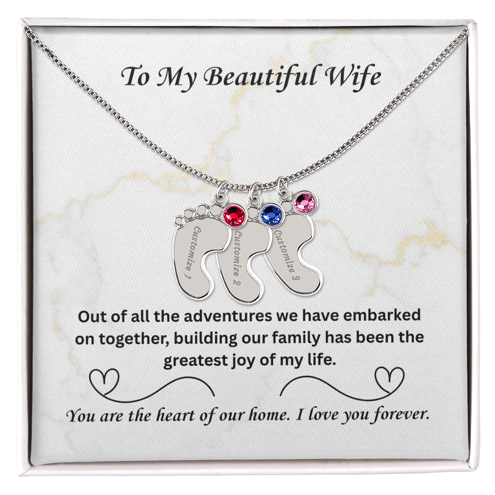 The "Heart of Our Home" Family Necklace for Wife