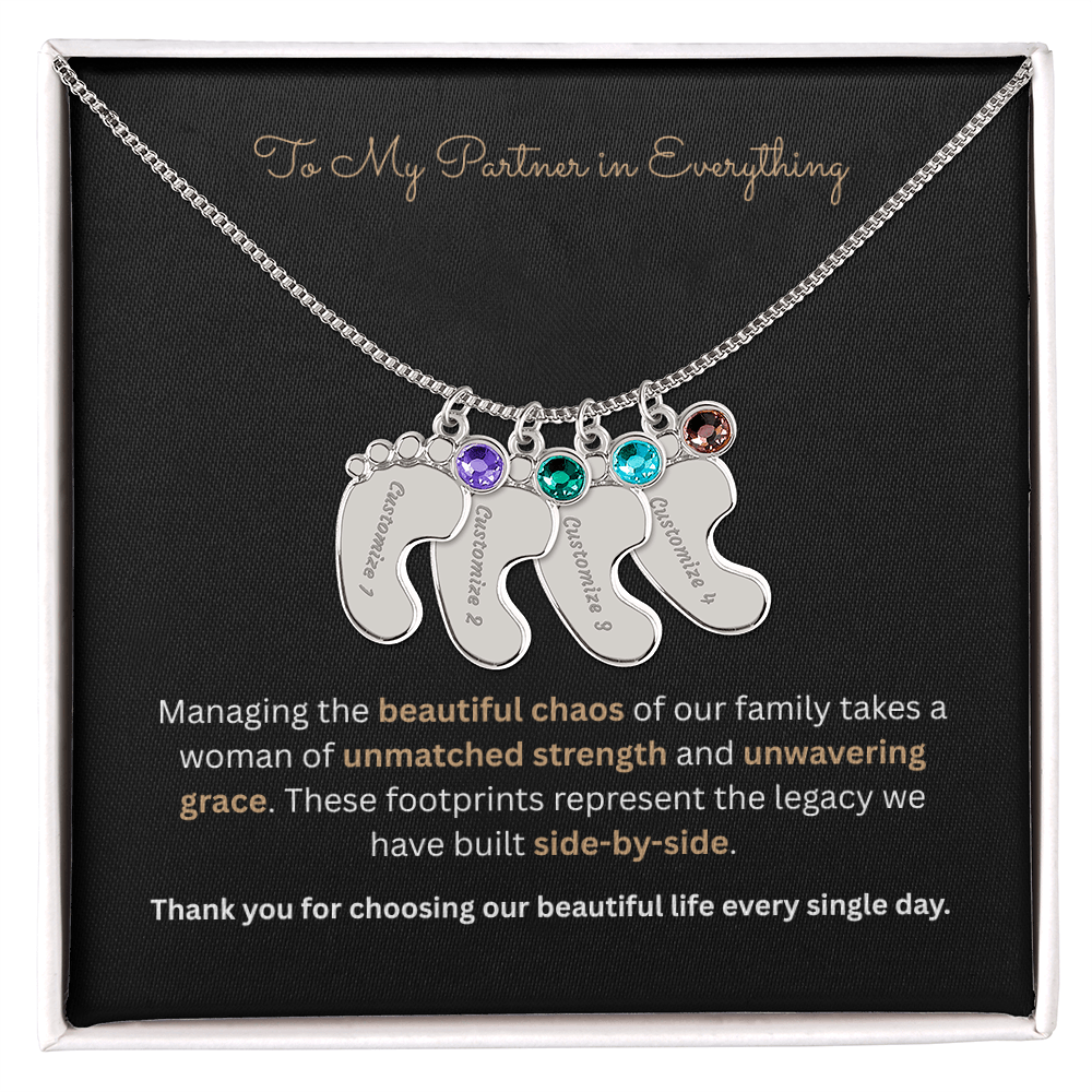 The "Four Corners Vow" 4-Child Family Necklace