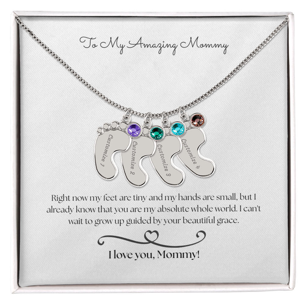 The "From The Baby" Sentimental Birthstone Necklace