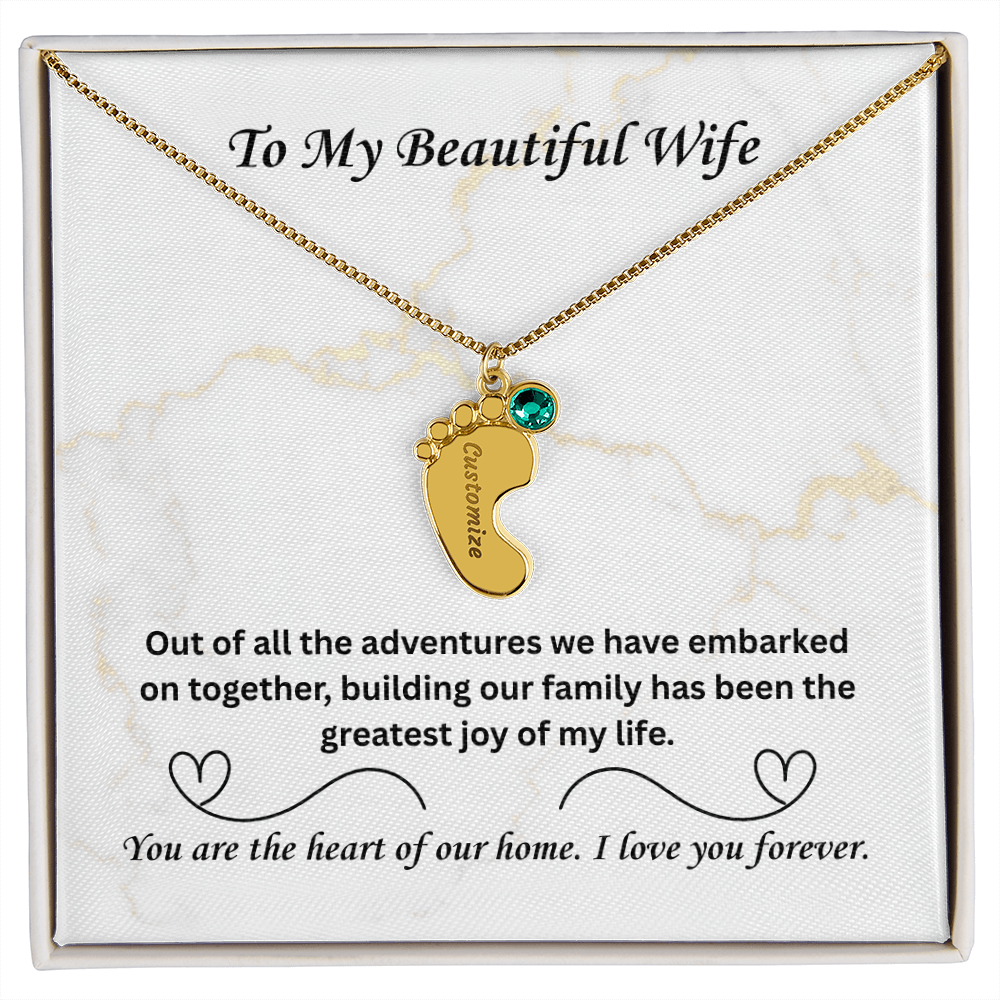 The "Heart of Our Home" Family Necklace for Wife