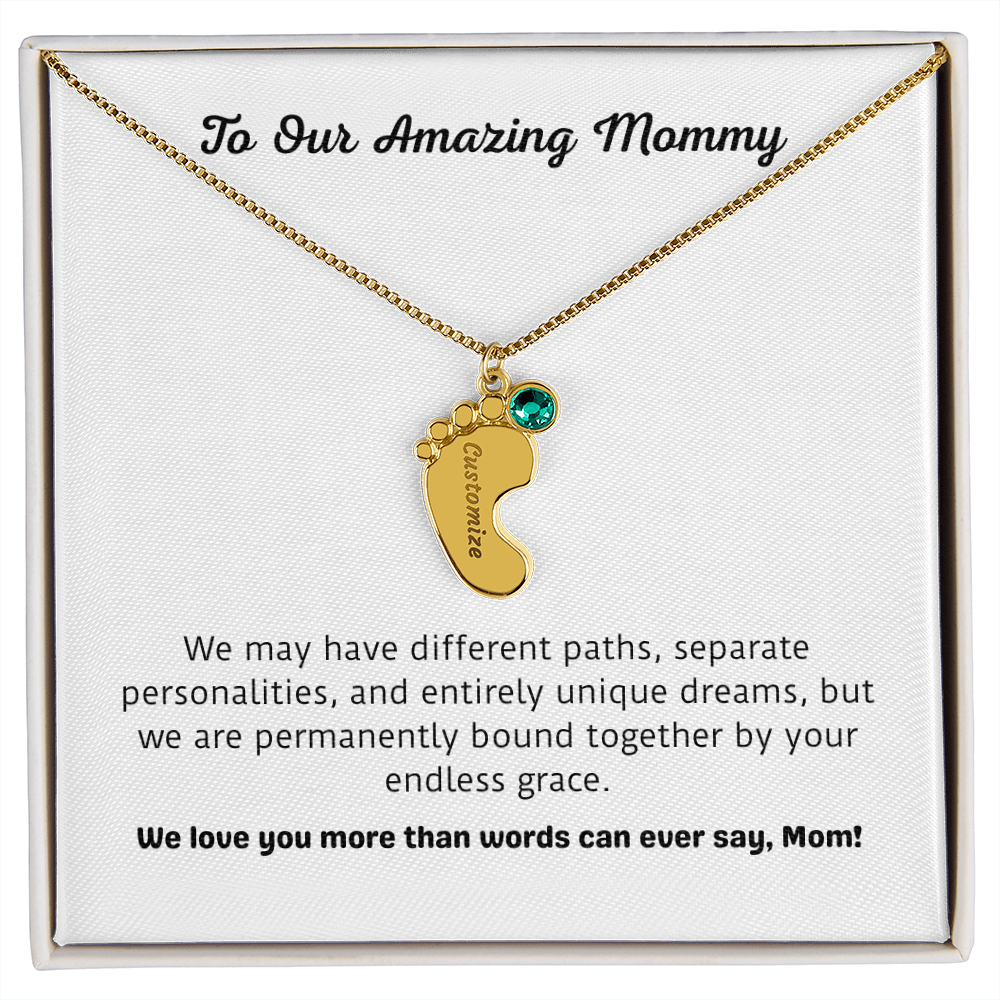 The "From the Kids" Sentimental Birthstone Necklace