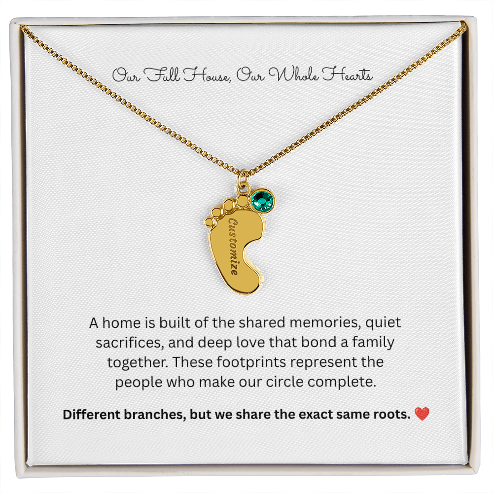 The "Full House" Personalized 4-Child Family Necklace