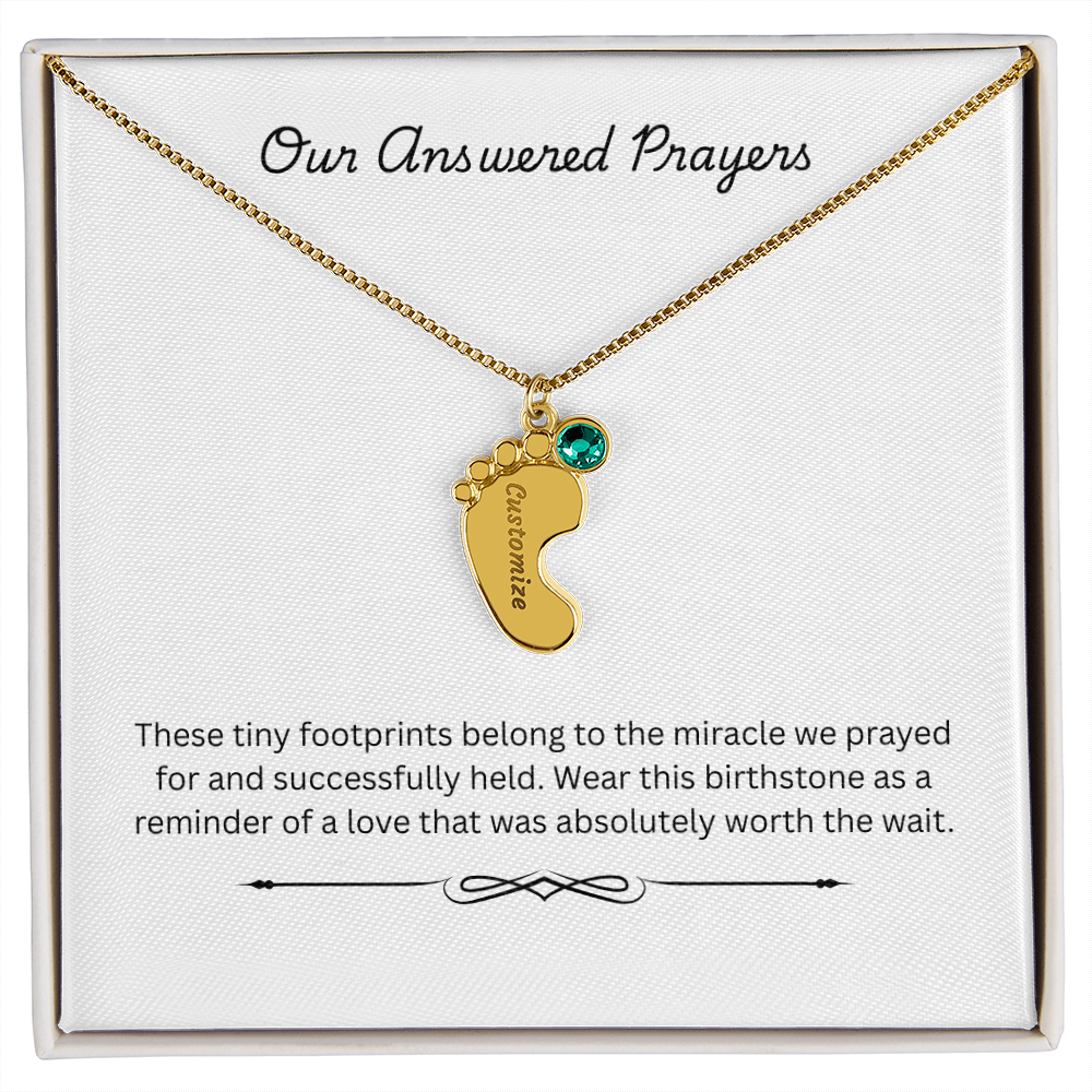 The "Rainbow Blessing" Multi-Child Birthstone Necklace