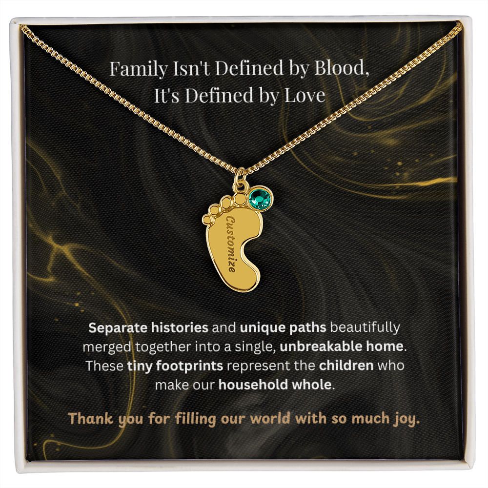 The "Blended Circle" Blended Family Birthstone Necklace