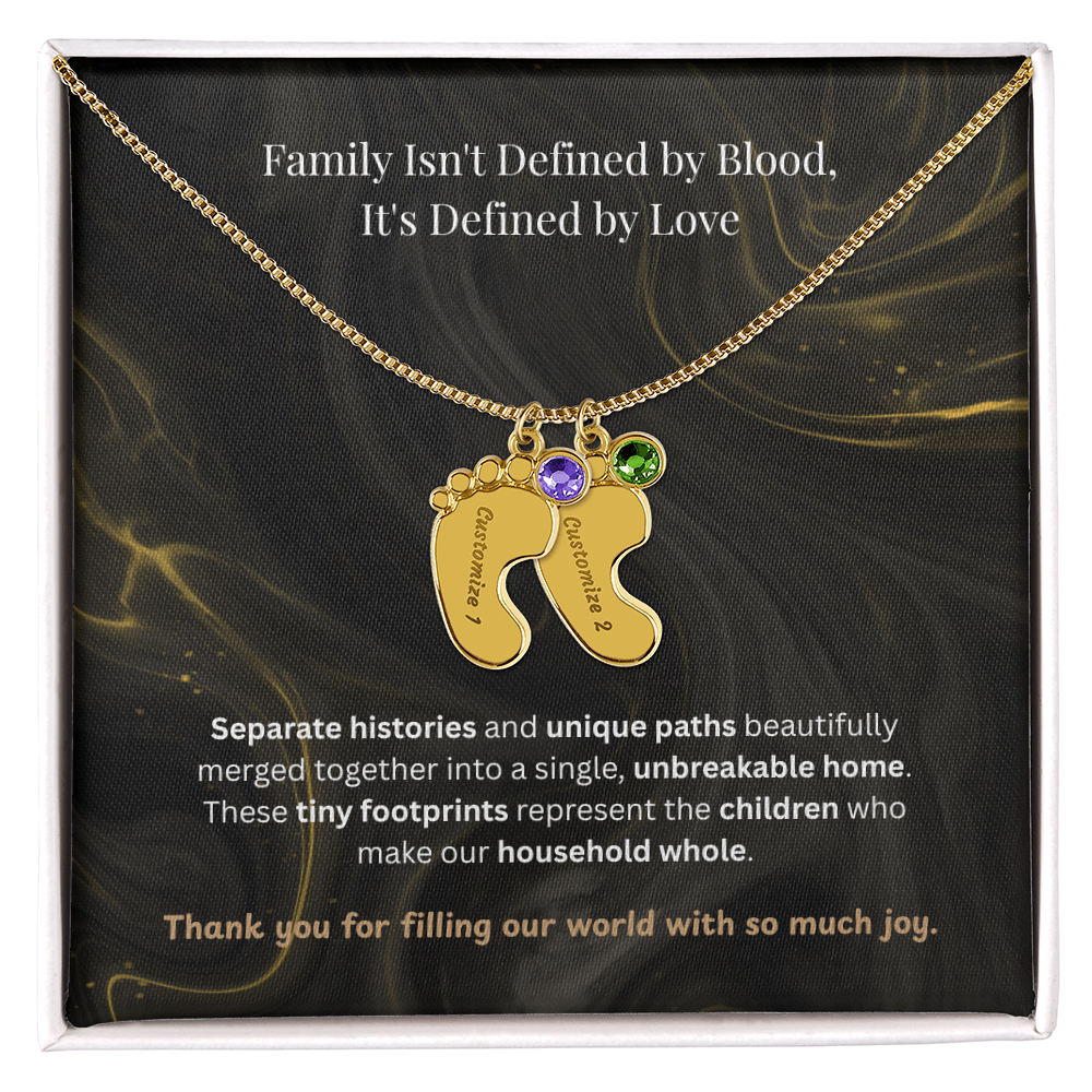 The "Blended Circle" Blended Family Birthstone Necklace