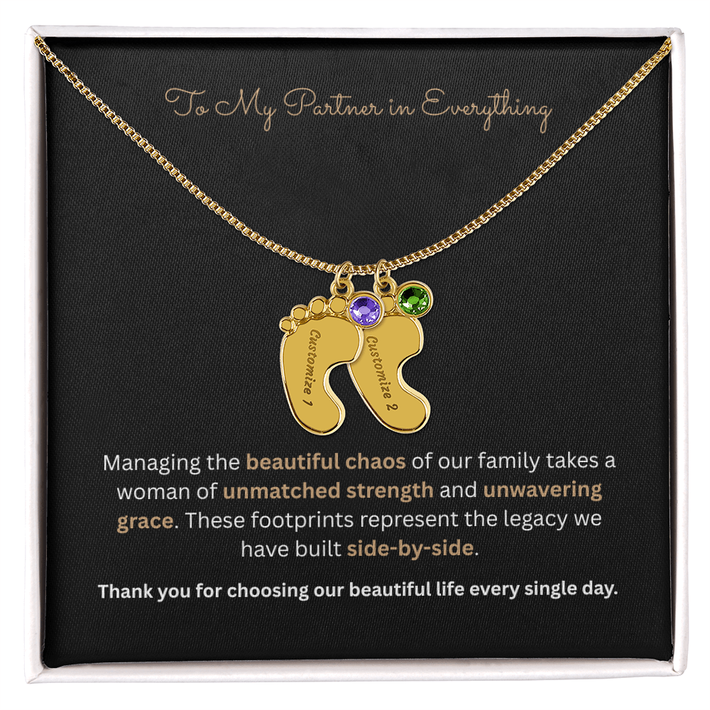 The "Four Corners Vow" 4-Child Family Necklace