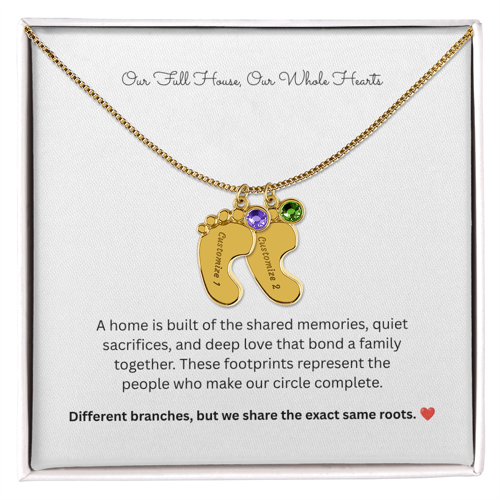 The "Full House" Personalized 4-Child Family Necklace