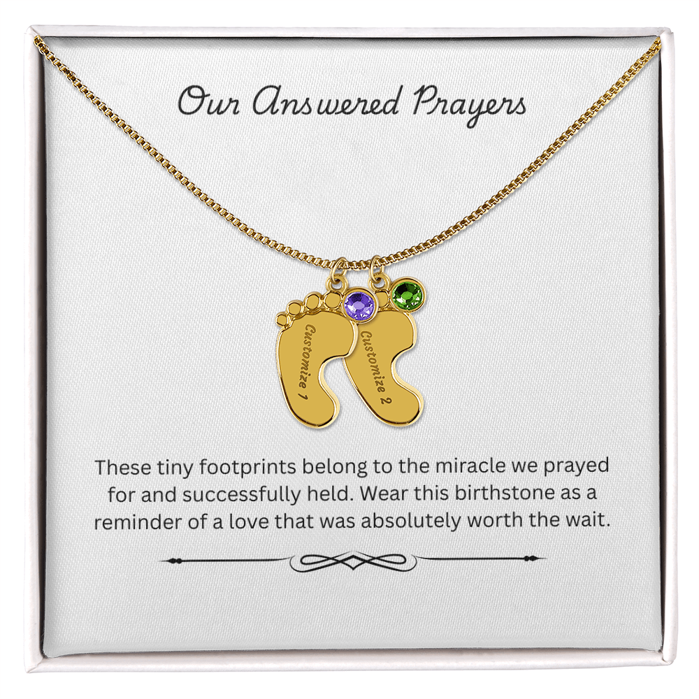 The "Rainbow Blessing" Multi-Child Birthstone Necklace