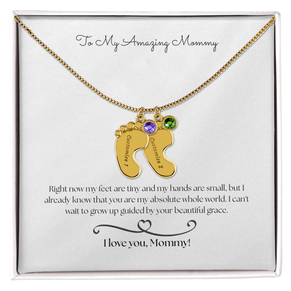 The "From The Baby" Sentimental Birthstone Necklace