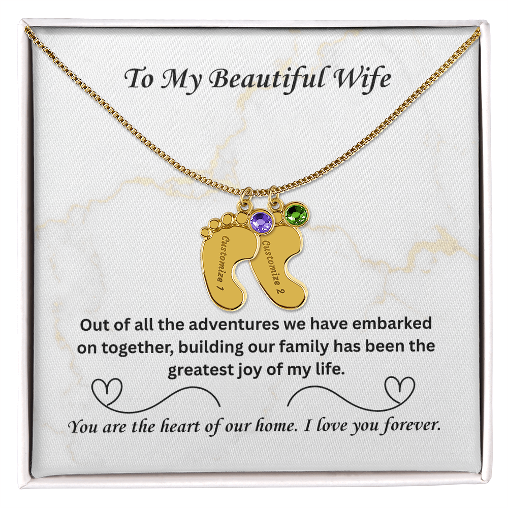 The "Heart of Our Home" Family Necklace for Wife