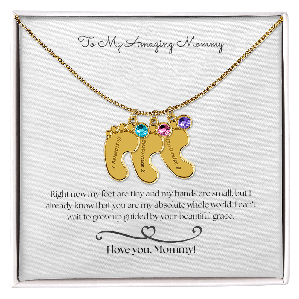 The "From The Baby" Sentimental Birthstone Necklace