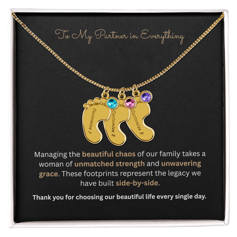 The "Four Corners Vow" 4-Child Family Necklace