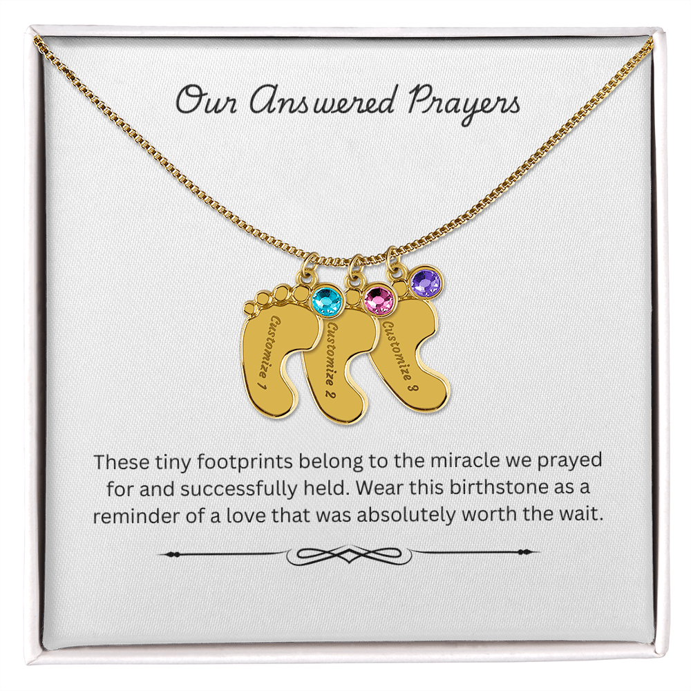 The "Rainbow Blessing" Multi-Child Birthstone Necklace