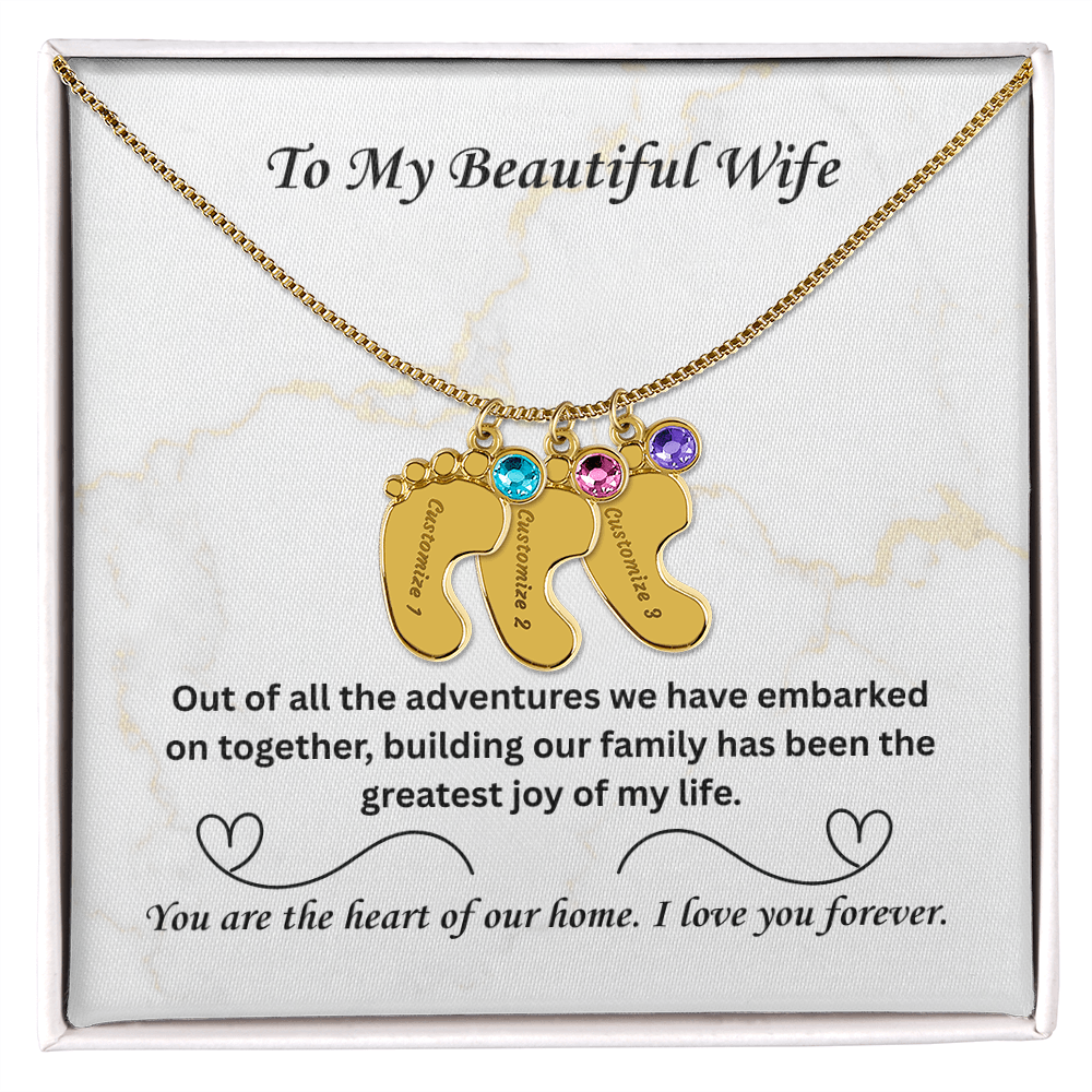 The "Heart of Our Home" Family Necklace for Wife