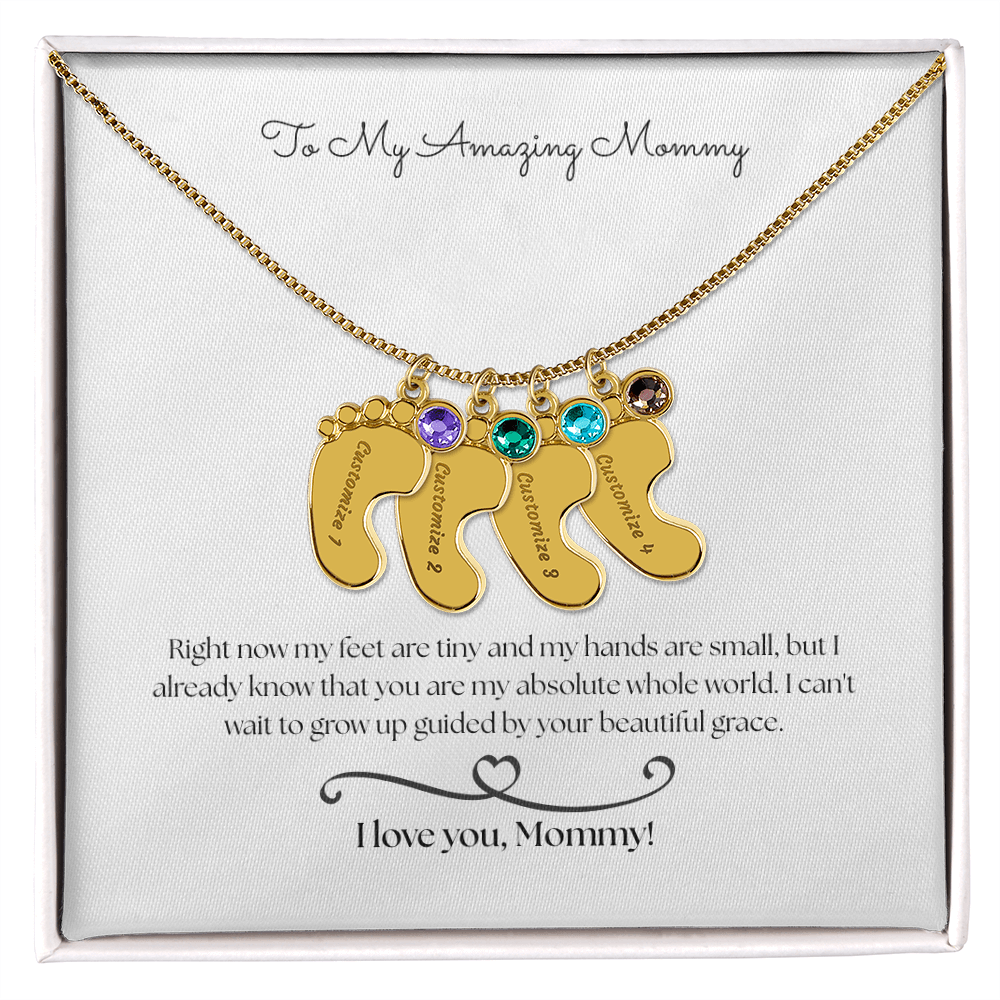 The "From The Baby" Sentimental Birthstone Necklace