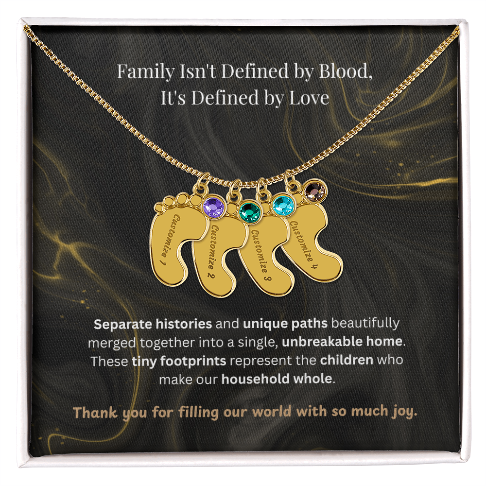 The "Blended Circle" Blended Family Birthstone Necklace