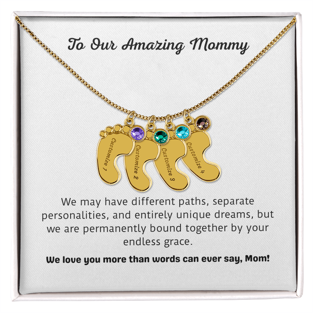 The "From the Kids" Sentimental Birthstone Necklace