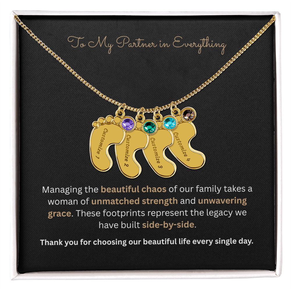 The "Four Corners Vow" 4-Child Family Necklace