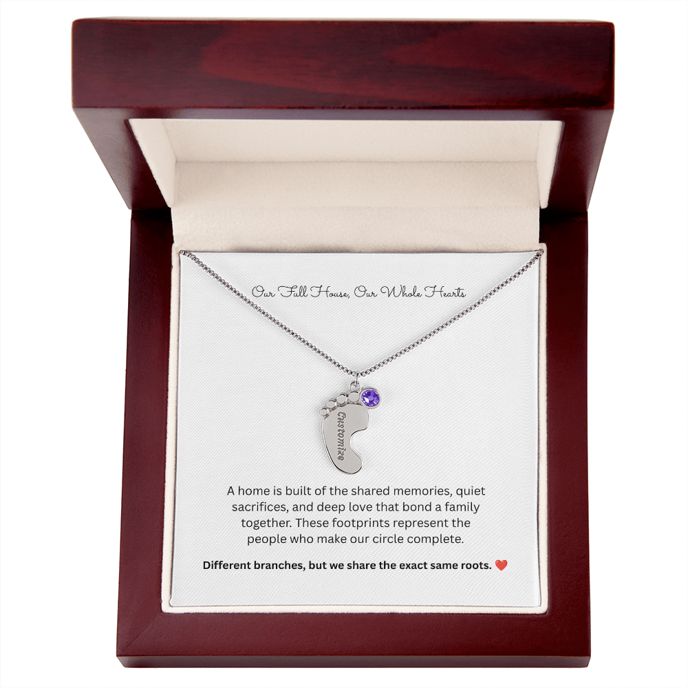 The "Full House" Personalized 4-Child Family Necklace