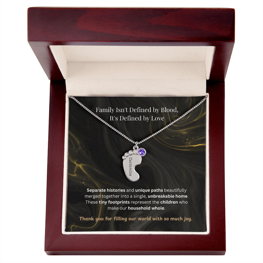 The "Blended Circle" Blended Family Birthstone Necklace