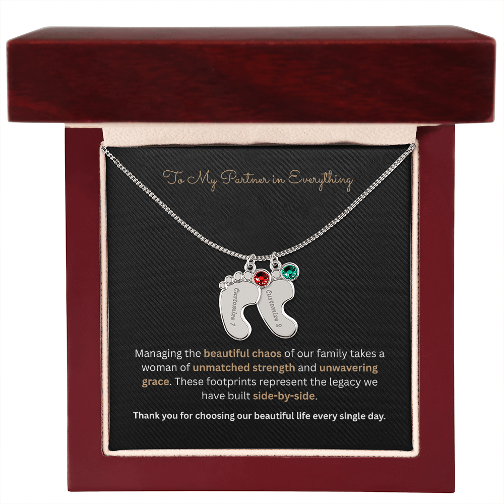 The "Four Corners Vow" 4-Child Family Necklace
