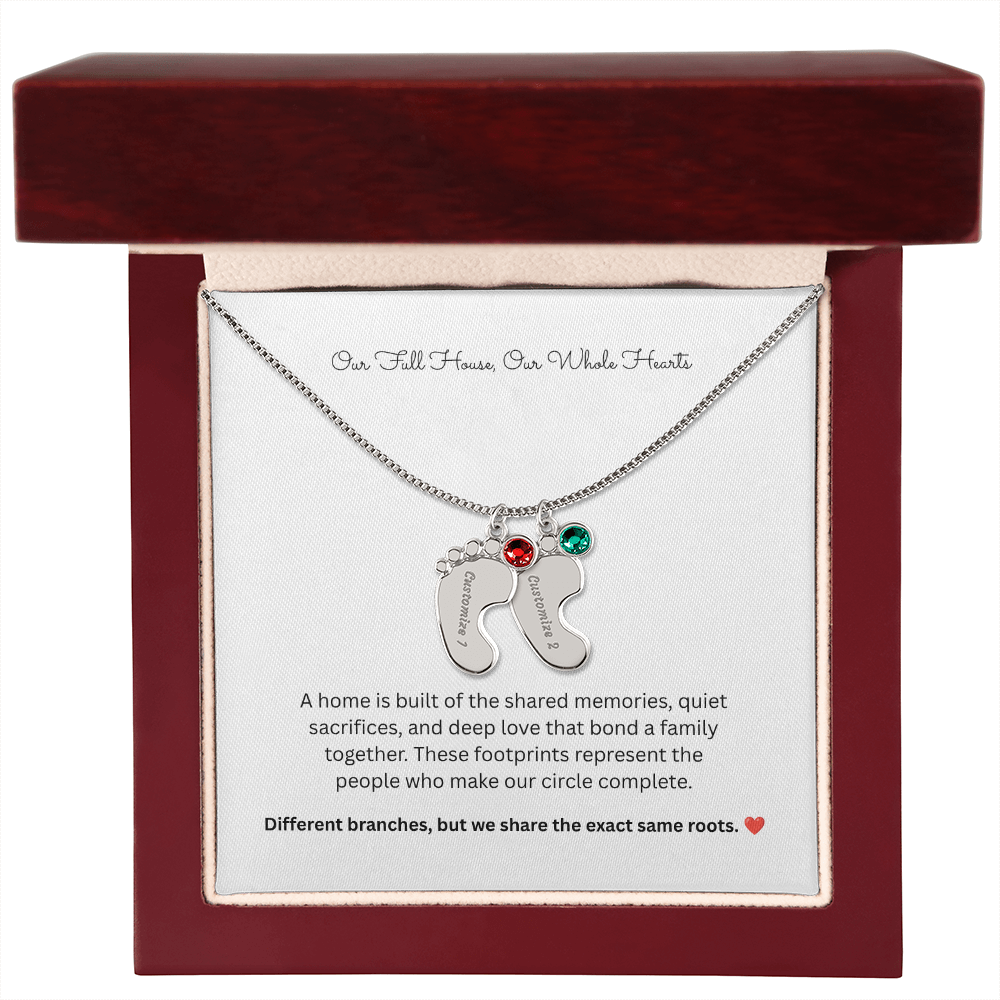 The "Full House" Personalized 4-Child Family Necklace